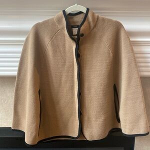 JCrew merino wool cape